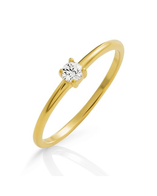 Orphelia Metallic 'Solitaire' 925 Sterling Ring
