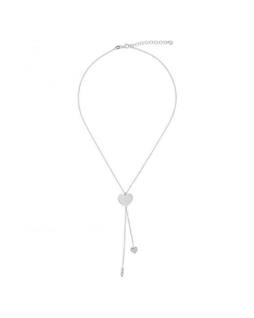 Orphelia Metallic 'Heart' 925 Sterling Chain With Pendant