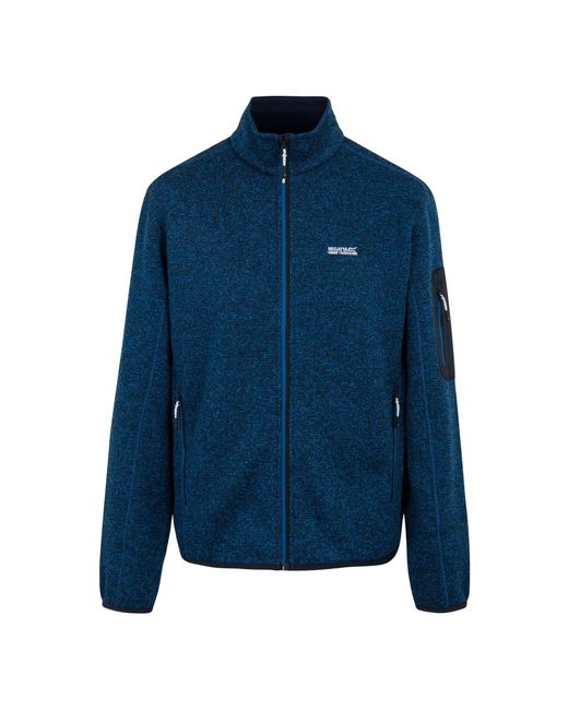 Regatta Blue Newhill Marl Full Zip Fleece Jacket (Snorkel) for men
