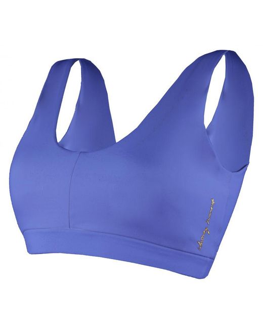 GYMSHARK Blue Whitney Simmons Sports Bra Nylon