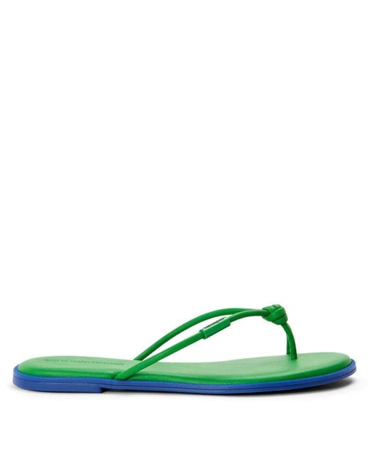 Havaianas Green Solid Patterned Thong Toe Post Sandals