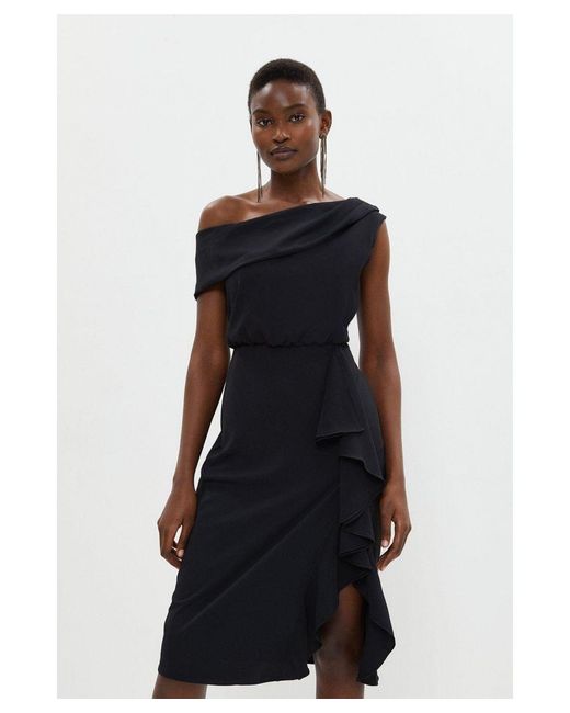 Coast black ruffle dress online