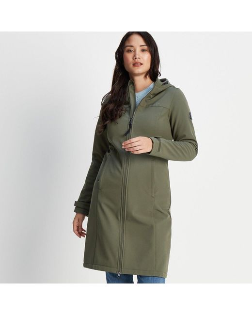 TOG24 Green Marina Extra Long Softshell Jacket