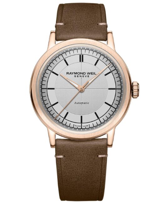 Raymond Weil Gray Millesime Watch 2925-Pc5-65001 Leather (Archived) for men