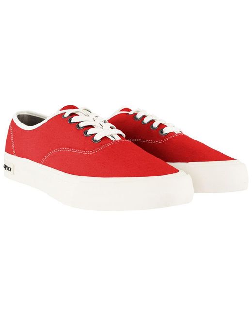 Seavees Red Legend Plimsolls Canvas