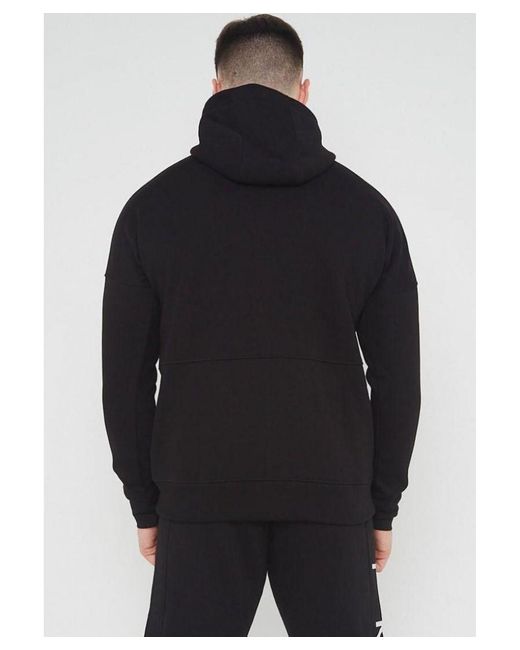 Nike Black Air Fleece Zip Through Hoodie for men