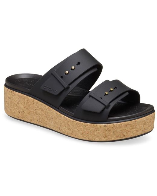 CROCSTM Blue Brooklyn Buckle Sandals