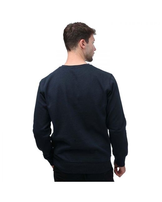 Timberland Blue Regular Fit Crew Sweatshirt for men