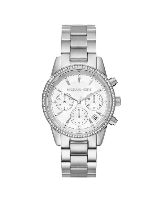 Michael Kors Metallic Mk6428 Ritz Chronograph Ladies Watch