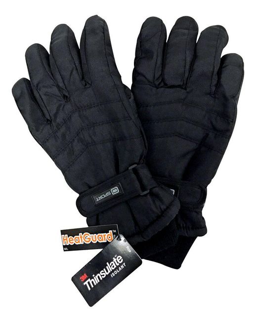 Thinsulate Blue 3M 40 Gram Thermal Insulated Waterproof Ski Gloves for men