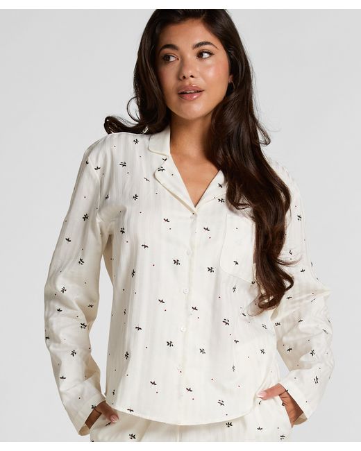 Hunkemöller White Jacquard Jacket Longsleeve