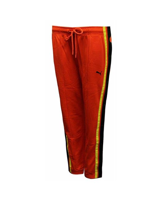 PUMA Red X Rihanna Fenty Logo Track Pants Cotton
