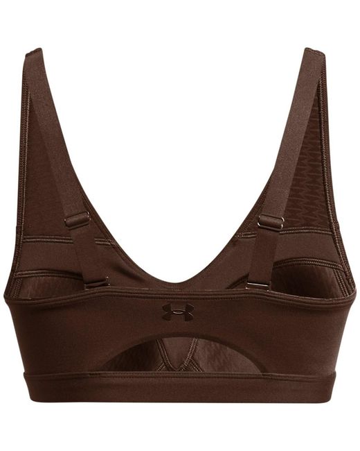 Under Armour Brown Smartform Evolution Mid Medium Impact Sports Bra