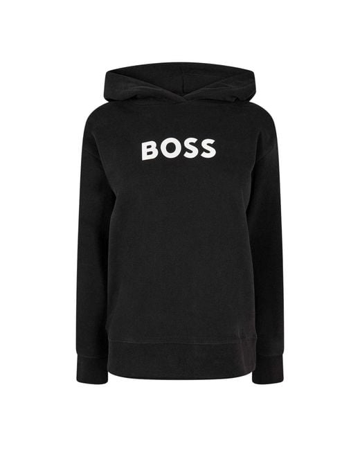 Boss Black Ladies Logo Hoodie Cotton