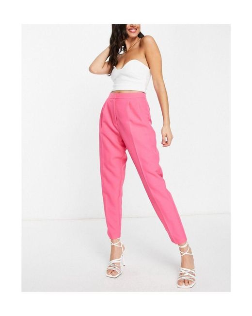 ASOS Pink Smart Tapered Trouser