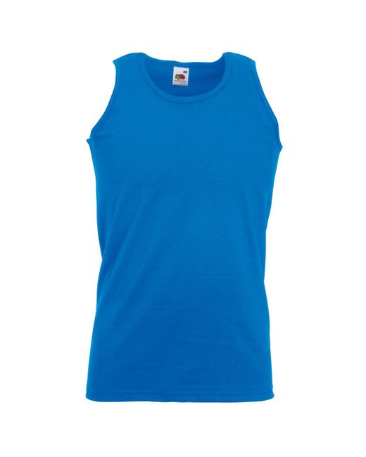 Fruit Of The Loom Atletisch Mouwloos Hemd / Tanktop (royaal Blauw) in het Blue voor heren