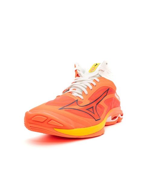Mizuno Wave Lightning Z7 Mid Volleyschoenen in het Orange voor heren