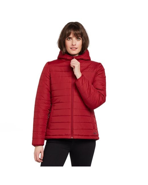 Peter Storm Red Blisco Ii Insulated & Water Repellent Puffer Jacket With Hood