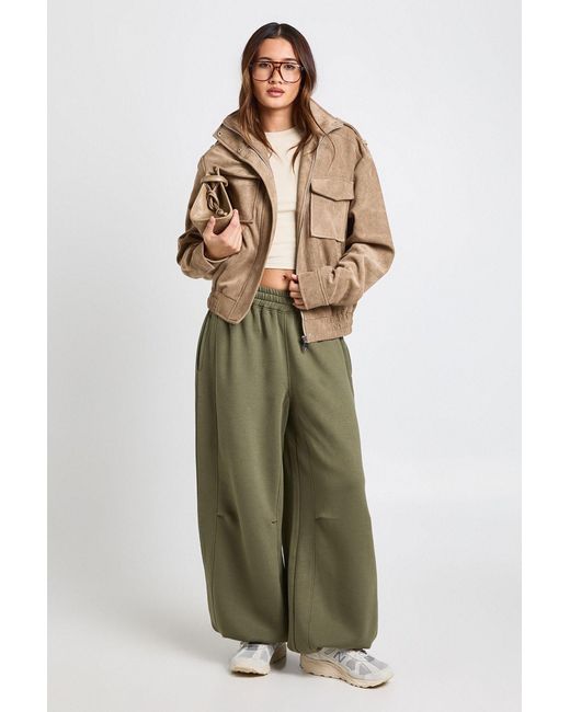 Boohoo Green Super Oversized Adjustable Cuff Jogger