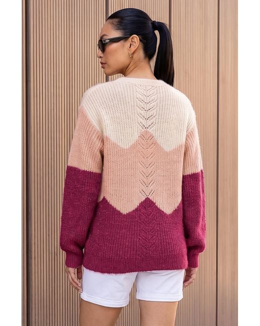 Roman Purple Fluffy Sparkle Knit Jumper