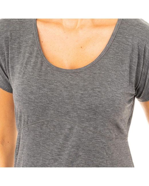 Tommy Hilfiger Gray Short-Sleeved Round Neck T-Shirt Uw0Uw00103