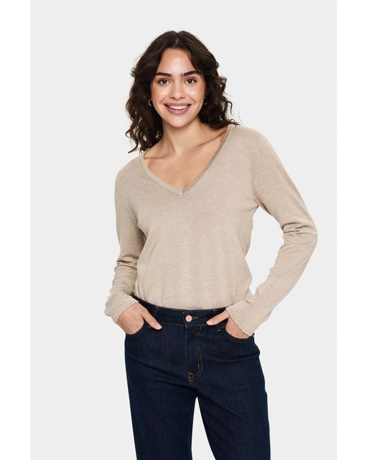 Saint Tropez Pullover Regular Fit in het Blue