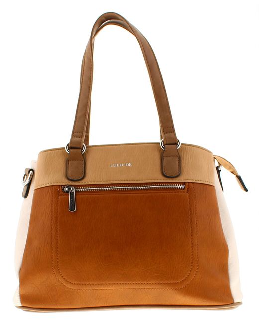 Wynsors Brown Slouch Fashion Bag Multi Compartments Loyalty Zip