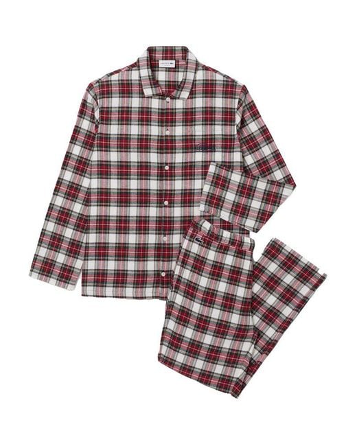 Lacoste Purple Pyjama Set Lounge Wear for men
