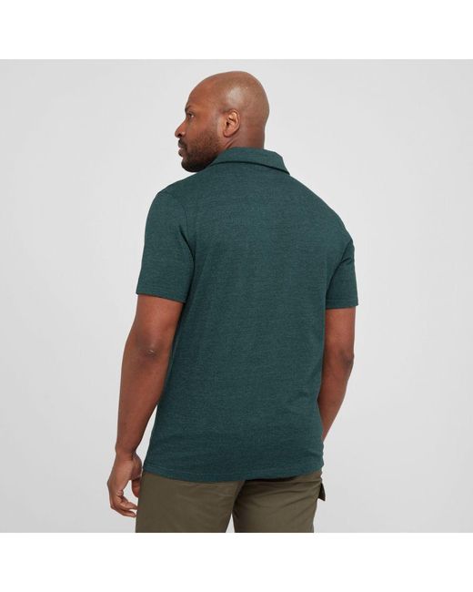 Peter Storm Green Paolo Casual Polo Shirt With Collar And Short Sleeves for men