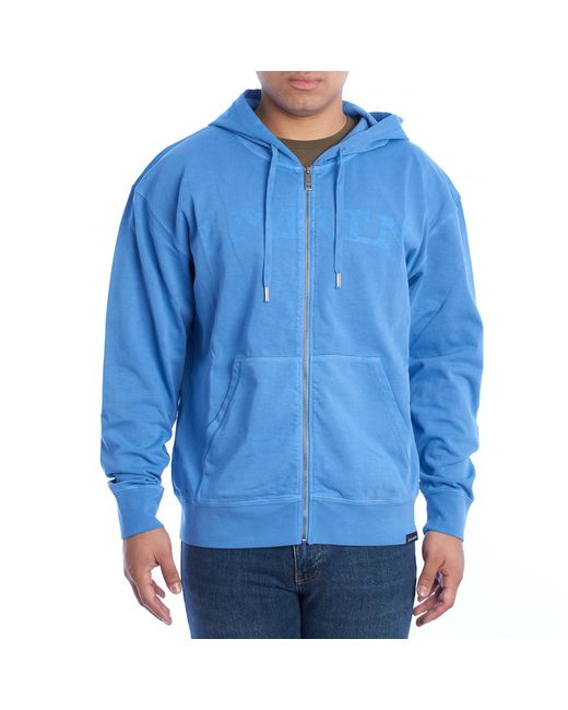 La Martina Blue Regular Fit Zip Up Hoodie Tmf319-Js329 for men