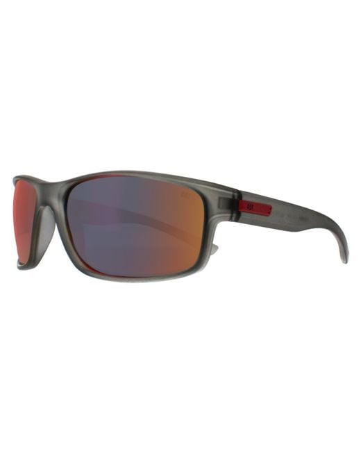 Caterpillar Purple Wrap Frosted Dark Gradient Polarized Cts-8019 for men