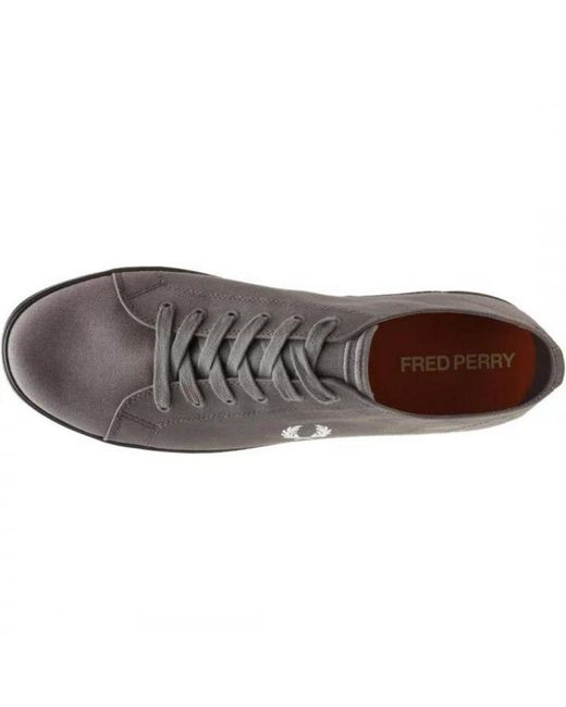 Fred Perry Gray B7259 M75 Kingston Twill Trainers for men