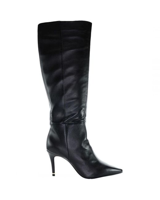 Ted Baker Black Yolla Knee High Boots Leather