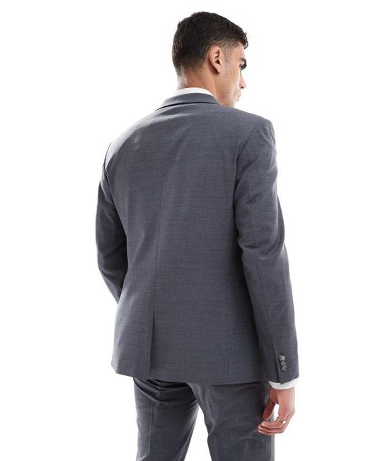 ASOS Blue Washable Slim Suit Jacket With Lightweight Worsted Wool for men