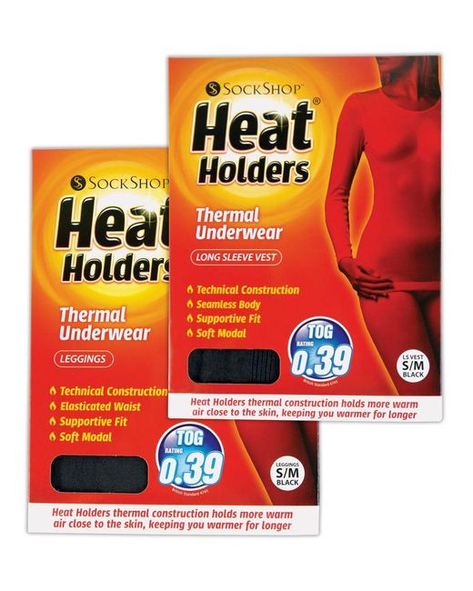 Heat Holders Black Ladies Thermal Underwear Set