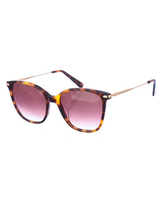 Longchamp Purple Lo660S Butterfly Shaped Acetate Sunglasses