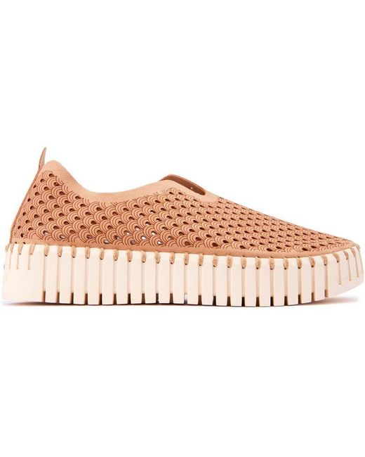Ilse Jacobsen Pink Tulip Plateau Shoes