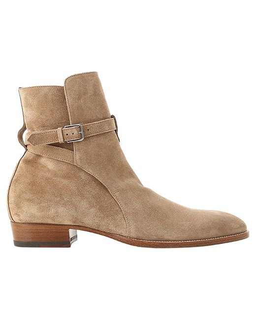 Saint Laurent Brown Wyatt Jodhpur Boots for men