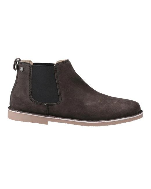 Jack & Jones Black And Bravo Suede Chelsea Boots (Pirate) for men