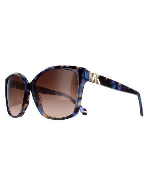 Michael Kors Brown Square Bright Tortoise Gradient Mk2201 Malia