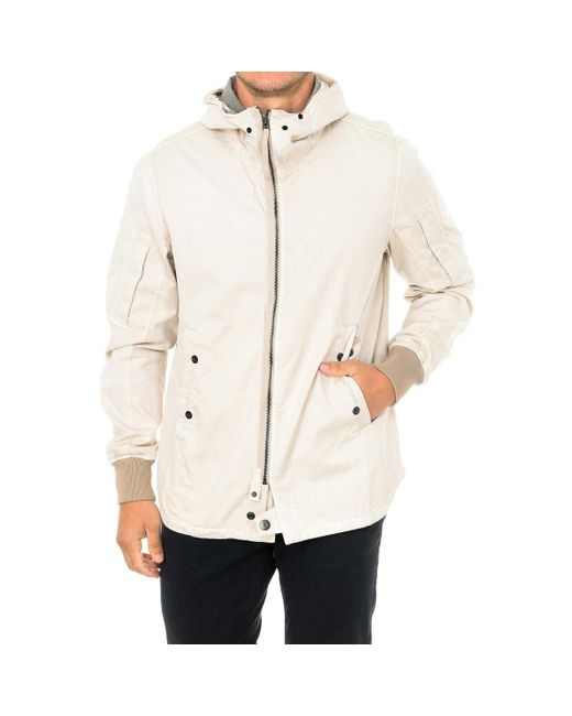 G-Star Overhemd Jas Met Capuchon Kraag D01657 Man in het Natural voor heren