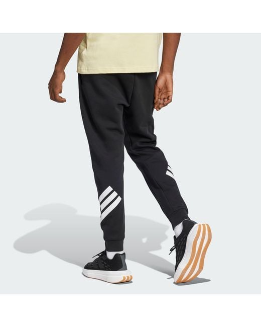 Adidas Black Future Icons 3-Stripes Pants for men
