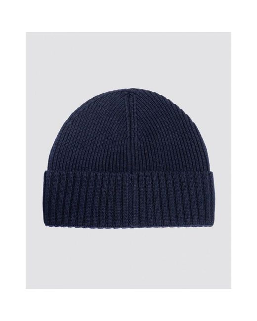Boss Blue Fati-L Knit Wool Hat
