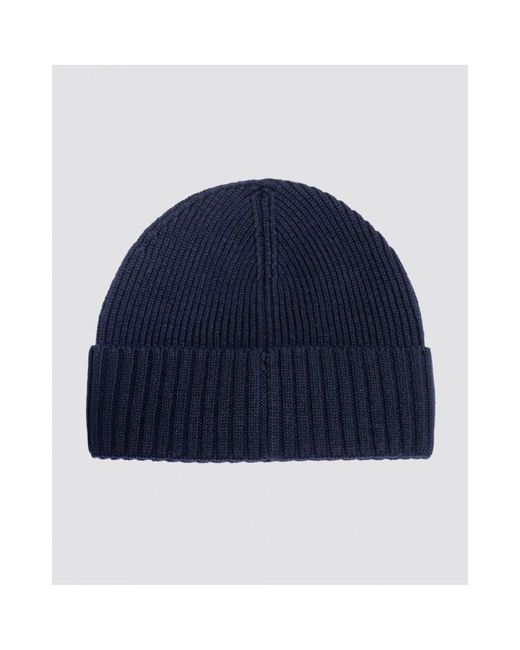 Boss Blue Fati-l Knit Wool Hat
