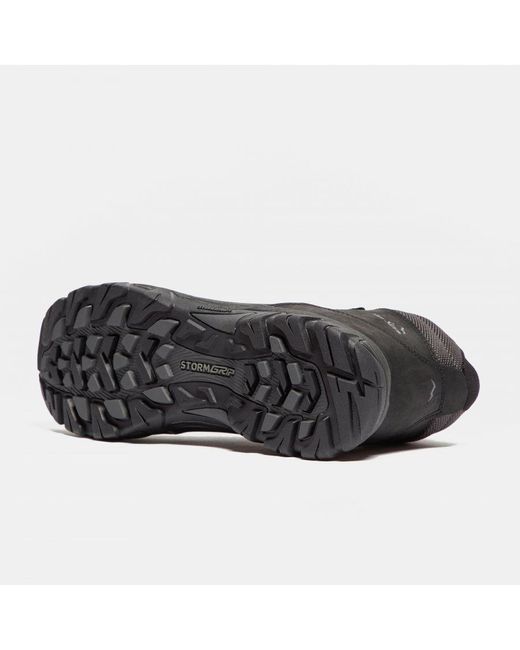 Peter Storm Black Leather Waterproof Hiking Boots for men