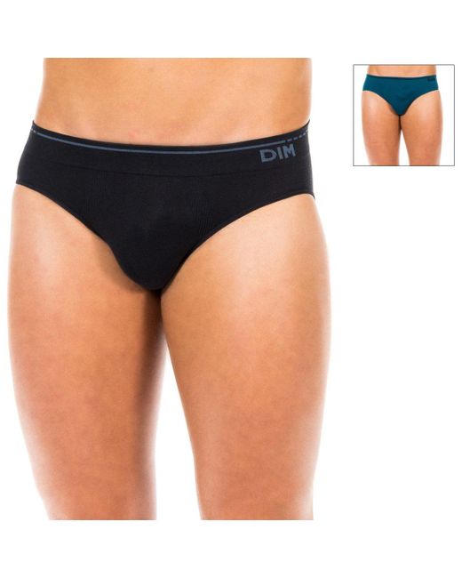 Dim Black Pack-2 Slips Unno Basic Seamless D05He for men