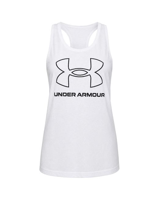 Under Armour White Sportstyle Logo Vest
