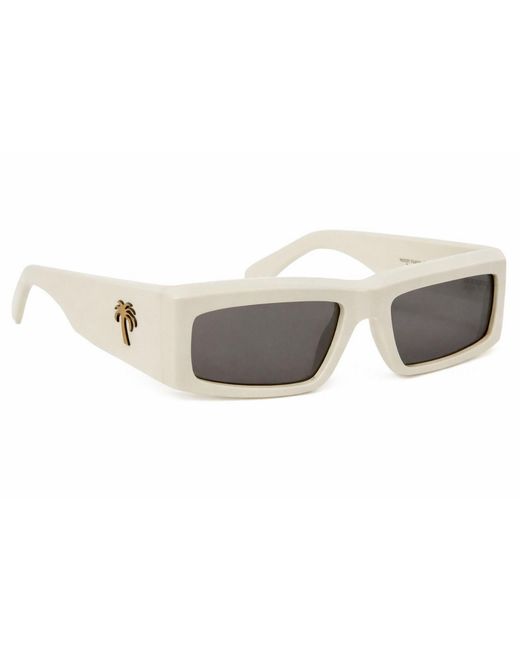 Palm Angels Gray Accessories Yreka Rectangle Sunglasses for men