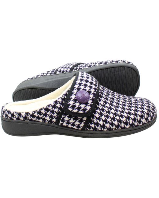 Vionic Black Carlin Slippers
