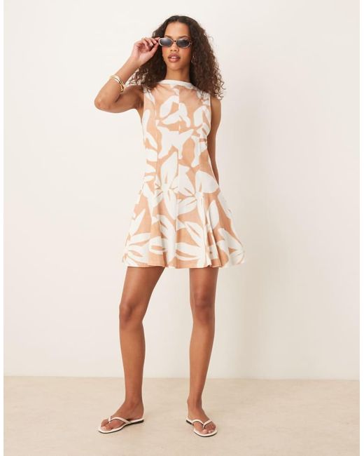 ASOS Multicolor Cotton Sleeveless Midi Sundress